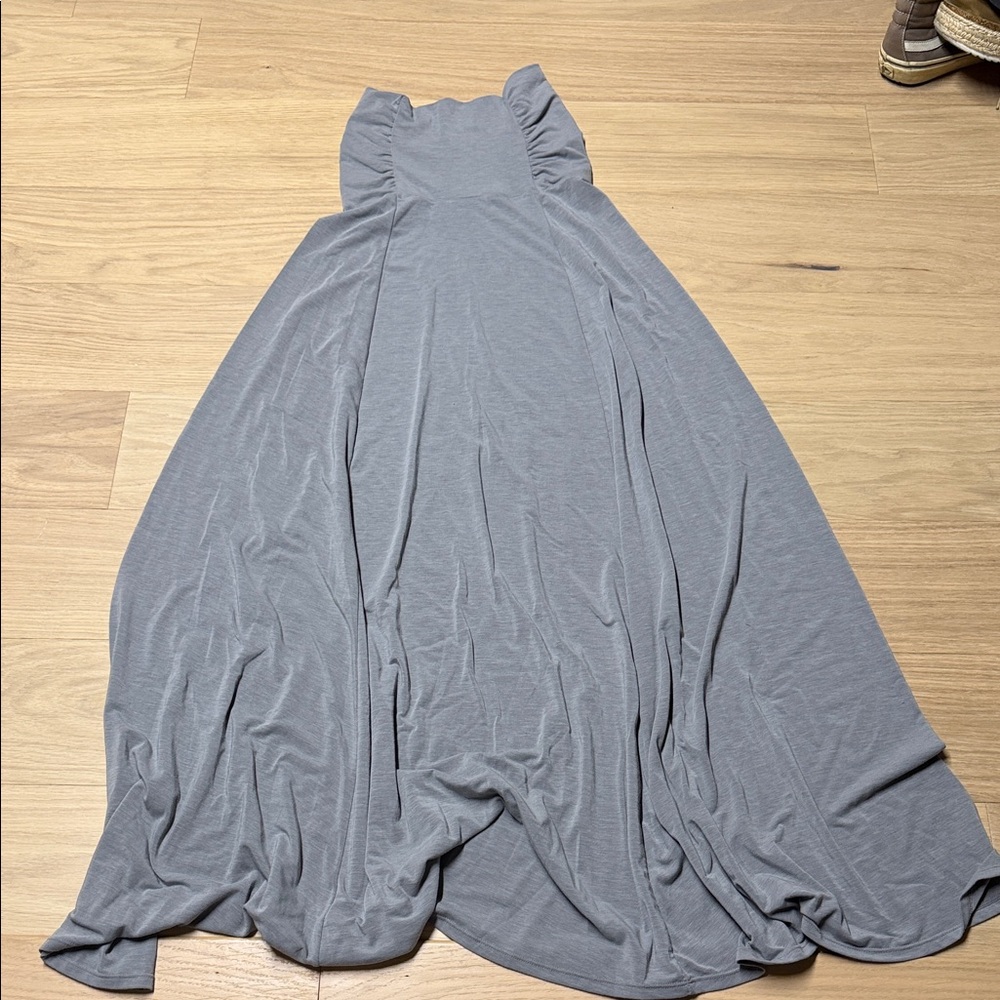 Athleta Soft Gray XS Maxi Skirt with Stretch